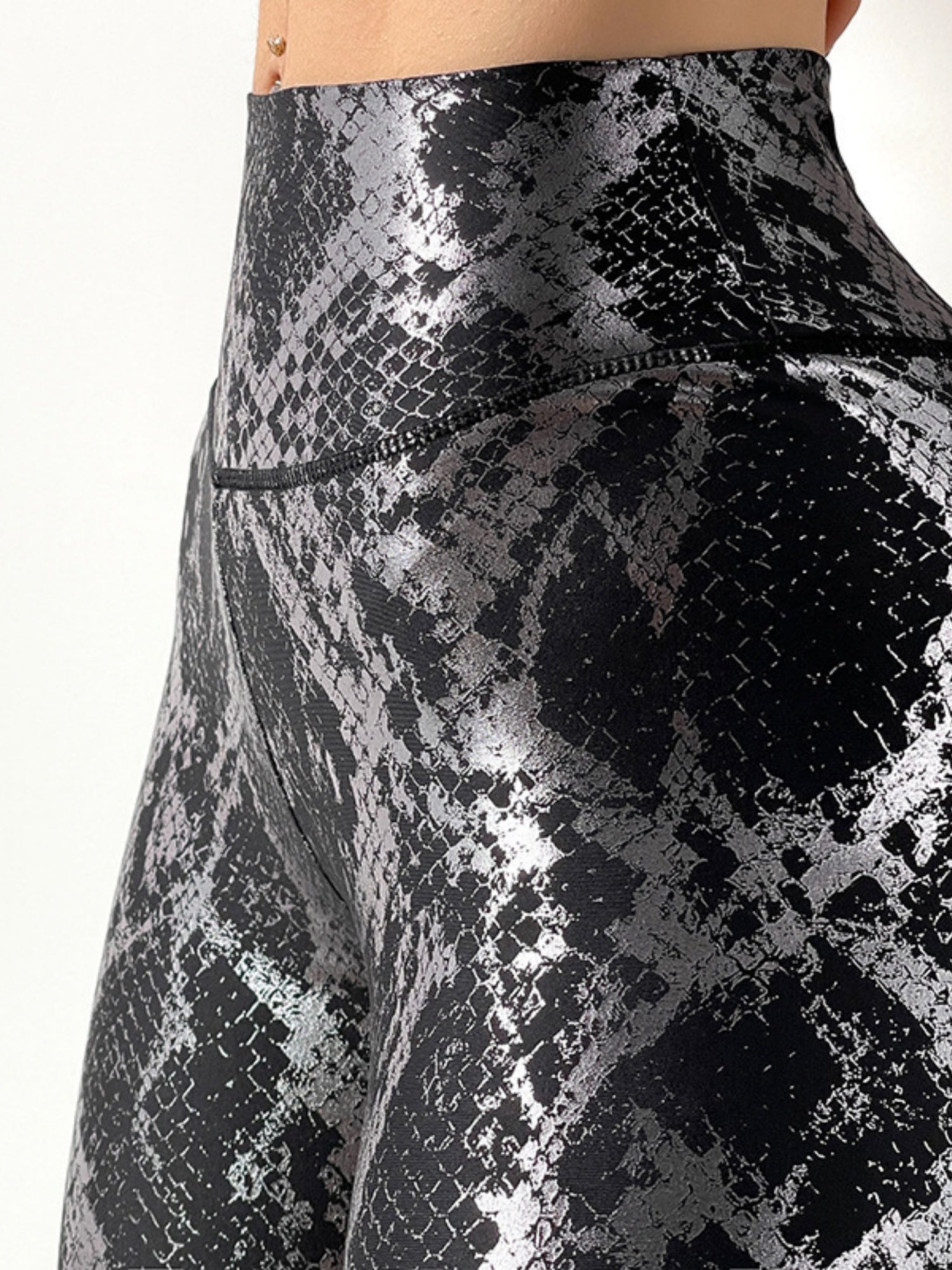 Snake Print Stretch Tight Yoga Pants