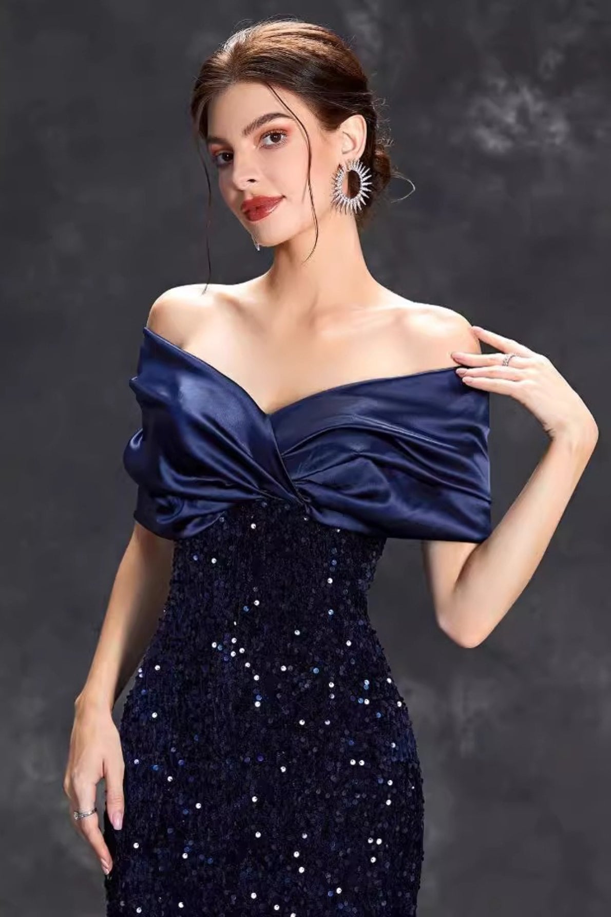 Sexy Slit Bodycon Gown Prom Dress