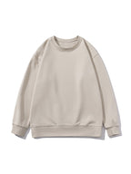 Men’s Solid Color Comfort Cotton Crew Neck Sweatshirt