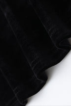 Black Velvet Strappy Backless Maxi Dress