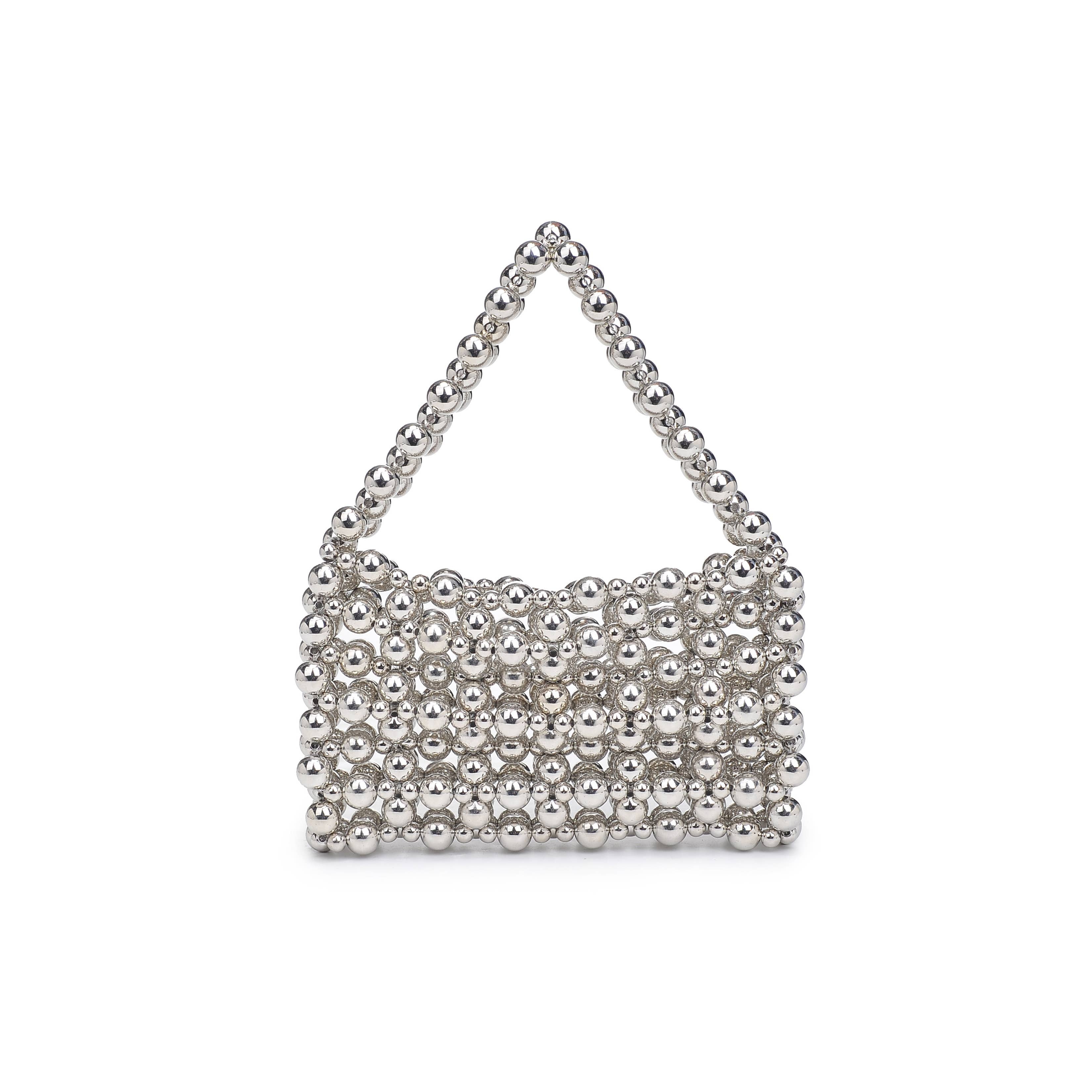 Silver Bubble Evening Bag