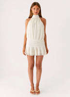 Willow Knit Mini Dress - Cream