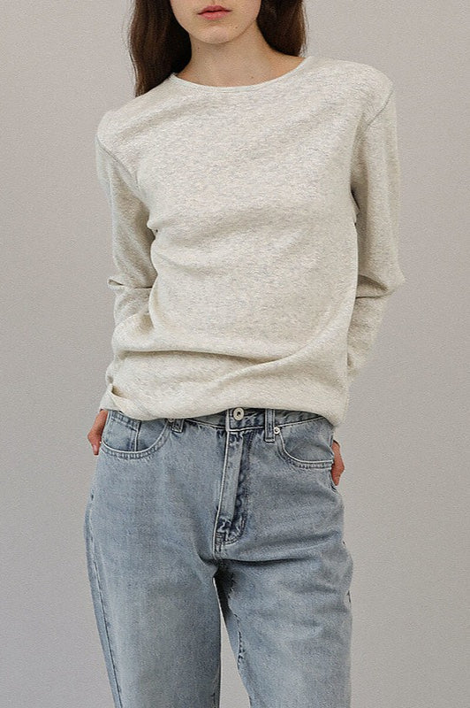 Classic Round Neck Knit Top