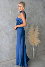 Satin Tube Maxi Dress