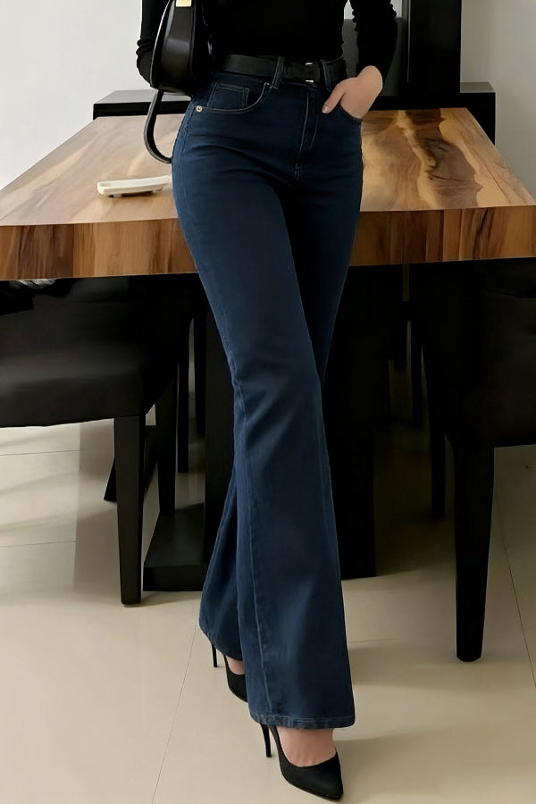 Stylish High-waisted Pockets Casual Women's Jeans