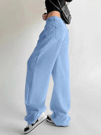 EMMIOL Black High Rise Baggy 26°C/78°F Air Jeans