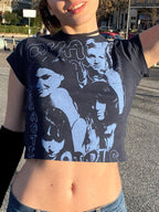 Chaotic Girl Printed Crop Top