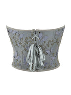 Butterfly Embroidery Bandage Corset Top