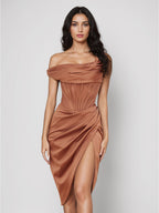 Corset Party Dresses One-Shoulder Birthday Semi Formal Bodycon Short Dress