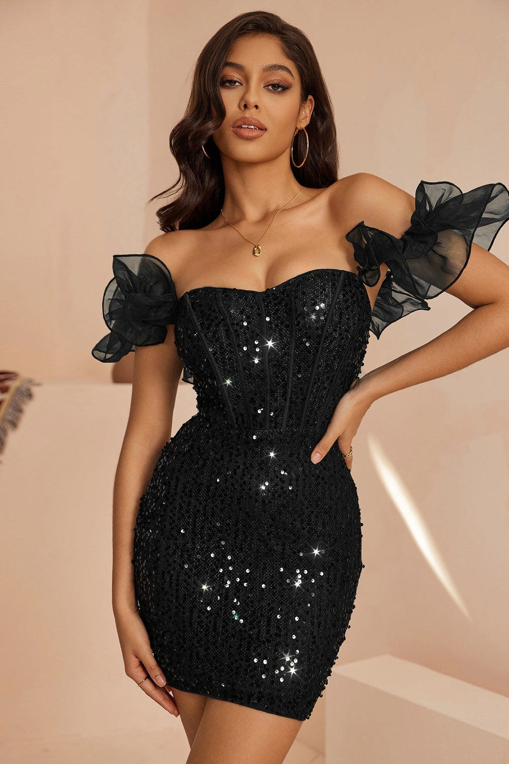 Glitter Slip Party Dress