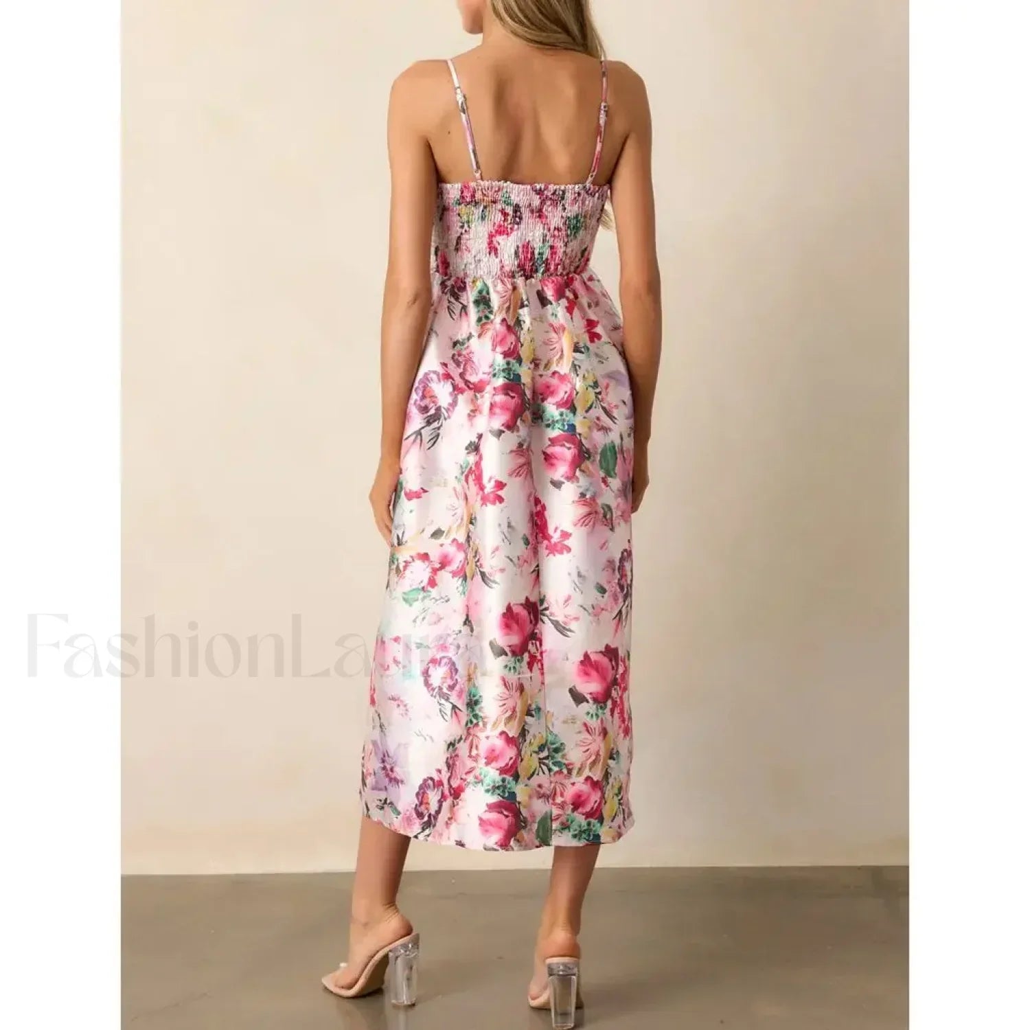 Red 3D Bow Spaghetti Strap Midi Dress