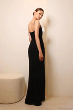 3D Flower Halter Long Party Dress