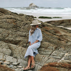 Shirt Dress In Sky Blue