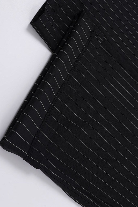 Contrast Stripe Woven Wide Leg Pants