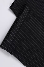 Contrast Stripe Woven Wide Leg Pants
