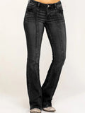 Slimming Slimming Water Wash Flare Jeans