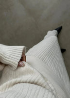 Luxe Comfort - Off-Shoulder Knit Two-Piece Set