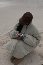 Relaxed Fit Longline Puffer Jacket