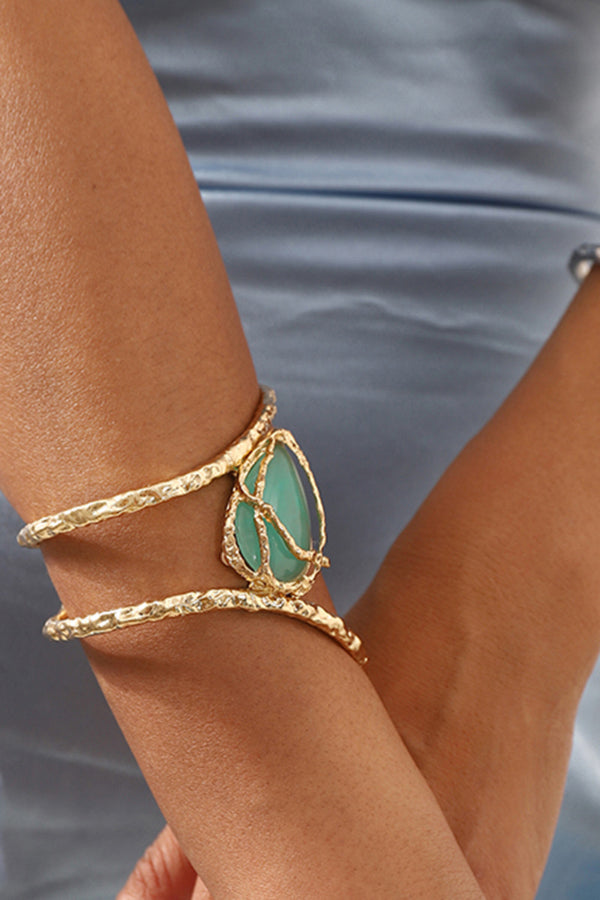 Fashionable Lava Texture Irregular Opening Bracelet