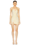 Strapless Puzzle Mini Dress