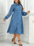 Wendy Elevated Plus Size Dress Elastic Waist Statement Occasion Edit