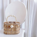 Pearl Bucket Handbag by Grace