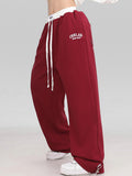 Contrast Color Waistband Sweatpants