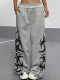 Patterned Printed Sweatpants