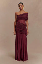 Mesh Panel Strapless Sheer Bodycon Party Dress