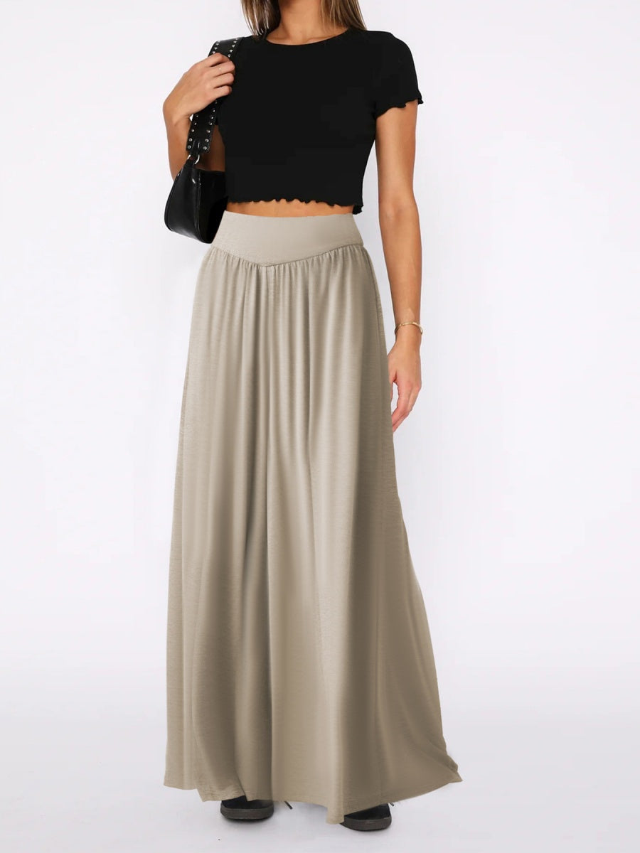 Loose-fit Culottes Pants Wide-leg Pants Drape Skirts