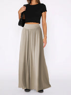 Loose-fit Culottes Pants Wide-leg Pants Drape Skirts