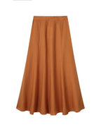 Two-Piece Set Sleeveless V-Neck Crop Top and Midi Flared Skirt Suits