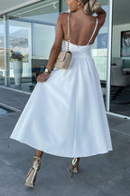 Genoveva Effortless Midi Dress with Cut Out Pockets Designer Edit