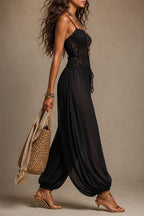 Aria Lace Bodice Boho Jumpsuit