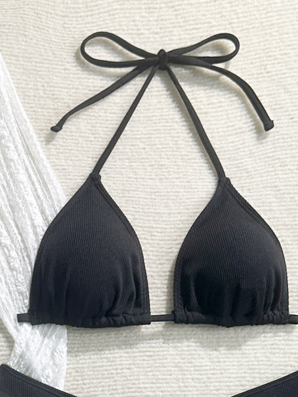 Sexy Lace Mesh Swimsuit Bikini Four-piece Set