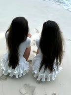 V-neck Long Sleeve Ruffle Mini&Short Dresses