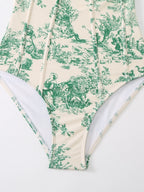 One-piece Swimsuit, Tight-fitting And Slimming, Retro-style Strappy