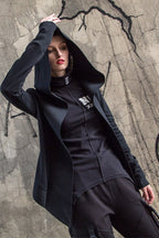 Dark Style Hooded Cardigan Hoodie