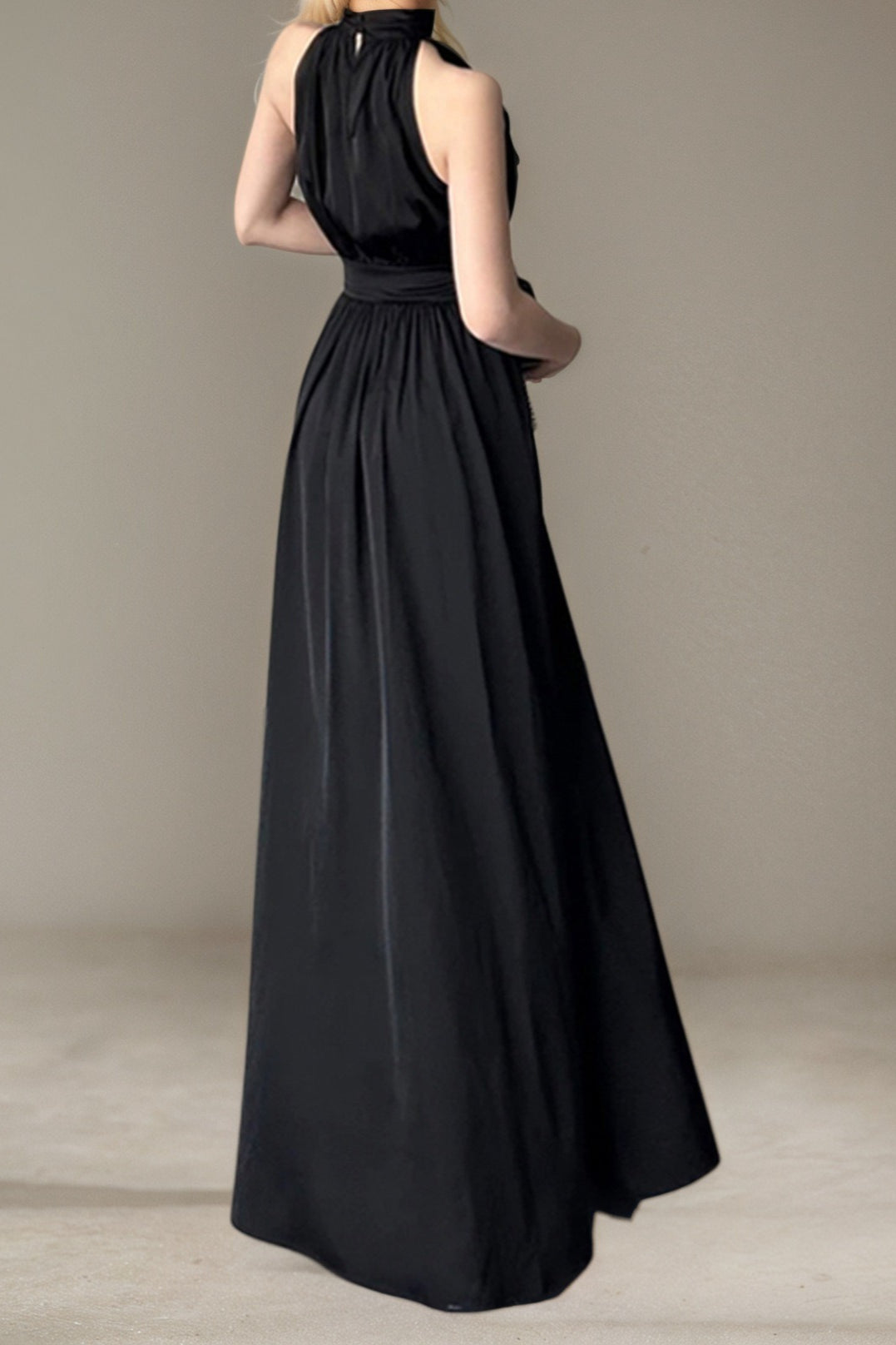 Sleeveless Maxi With Side Slit Dress