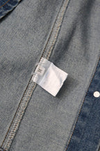 Belted Cami Button Front Denim Dress