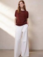 Breathable Linen Layered Button Vest