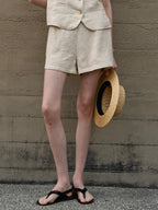 Breathable Linen Hot Pants