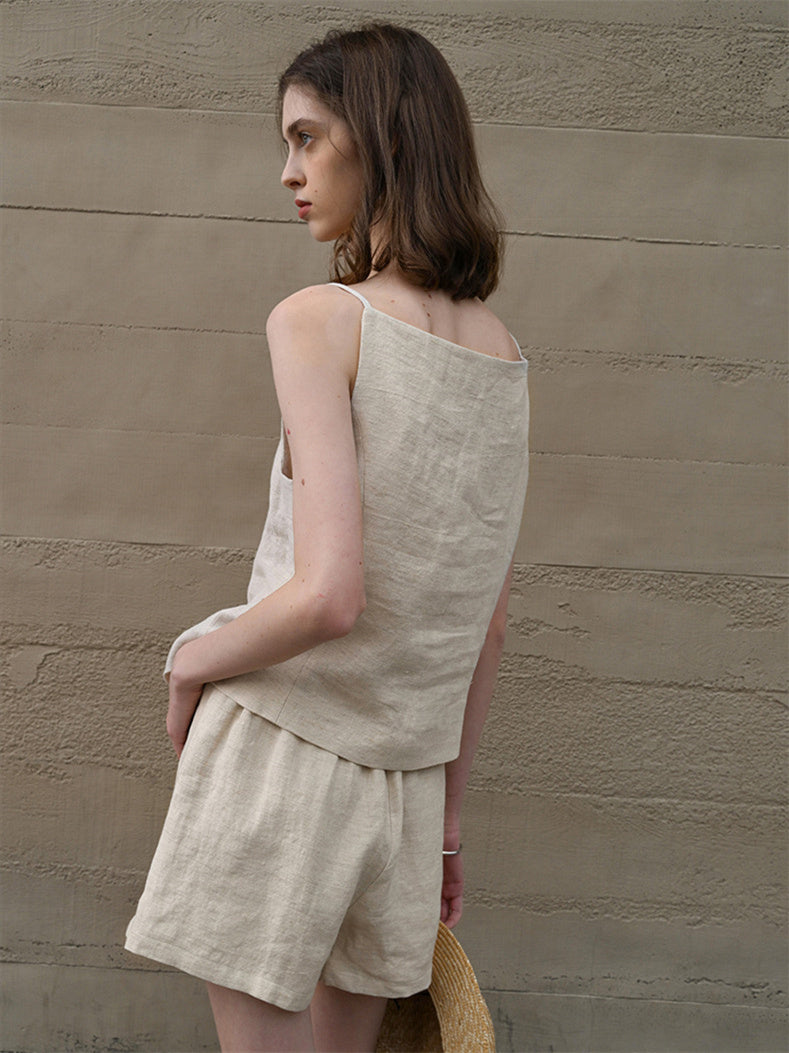 Breathable Linen Hot Pants