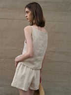 Breathable Linen Hot Pants
