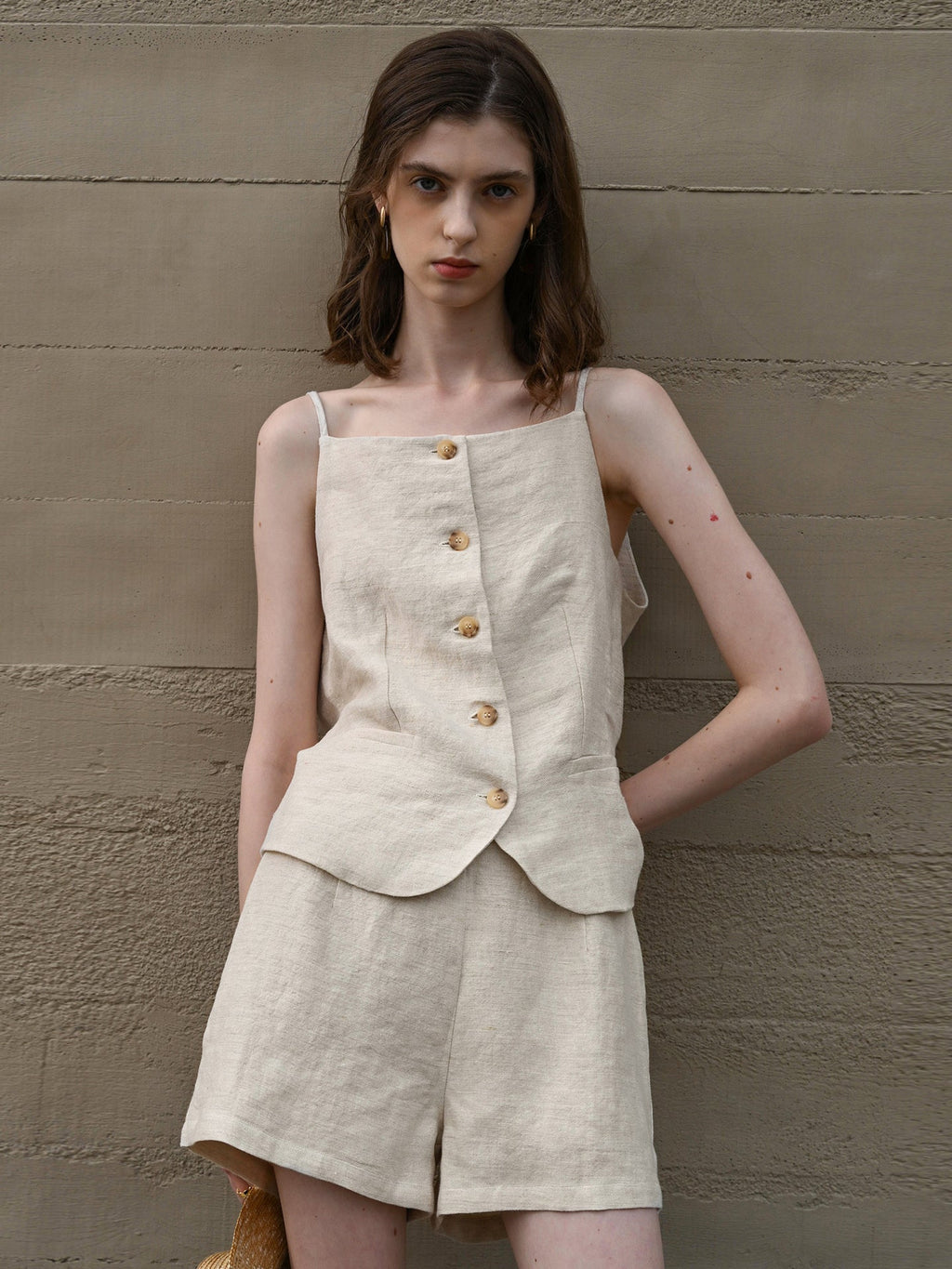 Breathable Linen Hot Pants