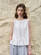 Solid Color Tencel Slim Fit Stretch Tank Top