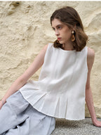 Solid Color Tencel Slim Fit Stretch Tank Top