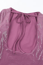 Sequin Backless Bodycon Party Dress