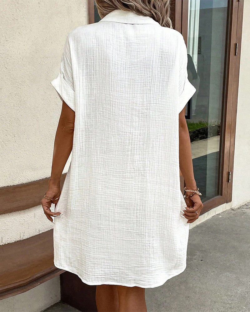 Laura Elevated Shirt Dress for Women Occasion Wear