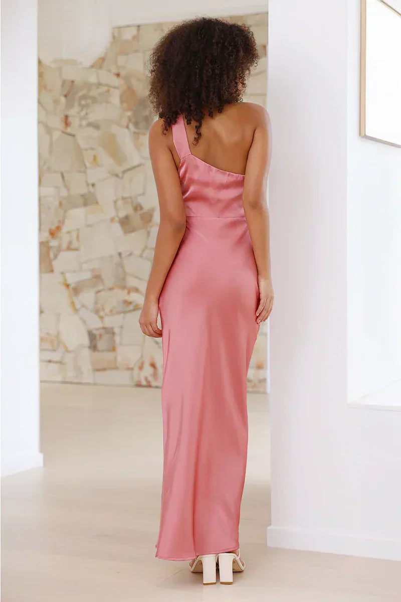 Fabiola Premium Maxi Dress Baked Rose Evening Wear Edit